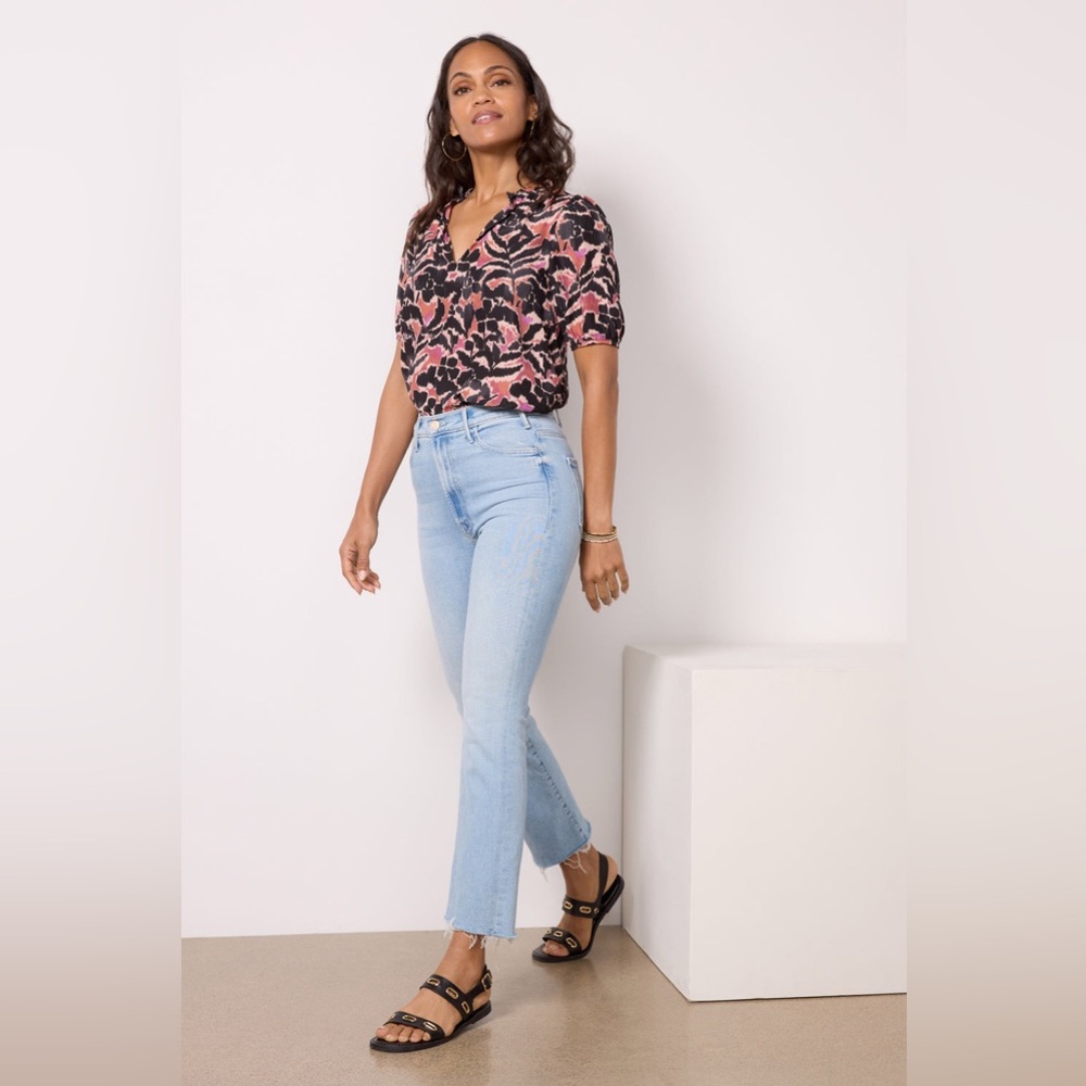 MOTHER High Rise Light Blue Jeans